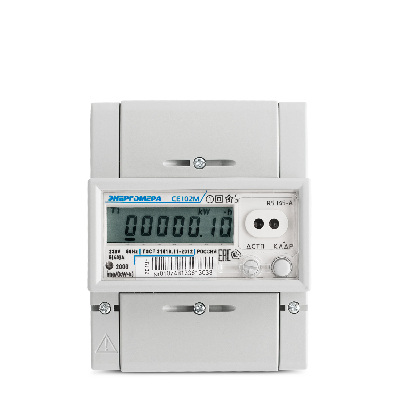 Счетчик электроэнергии 1Ф многотарифный Энергомера CE102M R5 145-A, 5-60А, кл.точ.1, ЖКИ, RS485 фото Счетчик электроэнергии 1Ф многотарифный Энергомера CE102M R5 145-A, 5-60А, кл.точ.1, ЖКИ, RS485 картинка